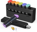 Cotygodniowy Pill Organizer 2 razy dziennie - Am Pm Pill Box 7 dzień, Duży dwukrotnie pill przypadku medycyny dziennej, Witaminy, Oleje rybne, Suplementy Przenośny Tydzień Pill Holder Container, Przezroczysty czarny