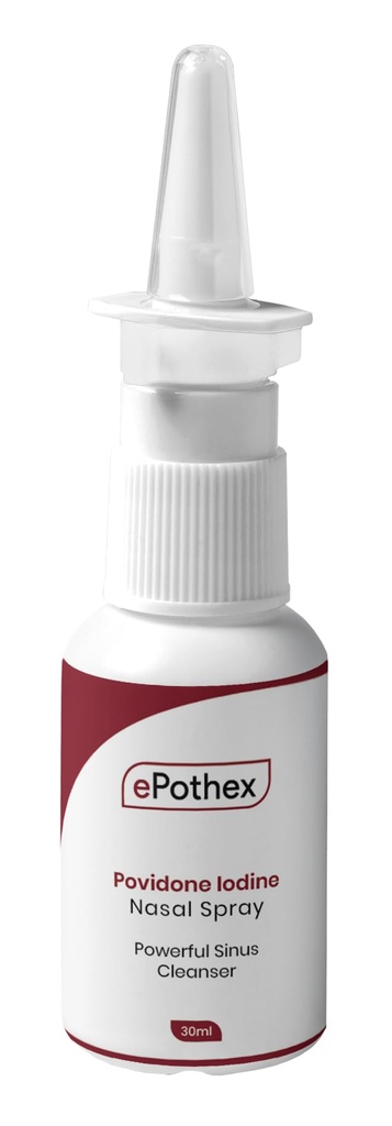 1% Powidon Jod Nasal Spray - Mocny Oczyszczacz Nasal & Ochrona zatok - Zmniejszenie narażenia na zanieczyszczenia przenoszone drogą powietrzną - Przyjazny podróży - 30ml