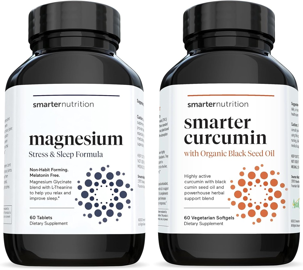 Multi- Aktywne tabletki magnezu i kurkuminy Softgels - Potenne i Biodostępne, Aktywne softgele kurkuminy Standaryzowane do 95% Tetrahydrokurkuminoidy [1- Miesiąc Dostawy]