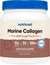 Nutricost Marine Collagen (Chocolate Flavor) 30 Służenia - Suplement Kolagenowy z Dzikiego Caught Pacific Cod Fish