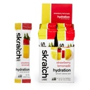 Skratch Labs Pakiety nawadniania Napoje, Lemoniada truskawkowa (20ct) - Proszek Electrolyte opracowany dla sportowców i wydajności sportowej, Gluten Free, Wegan, Kosher