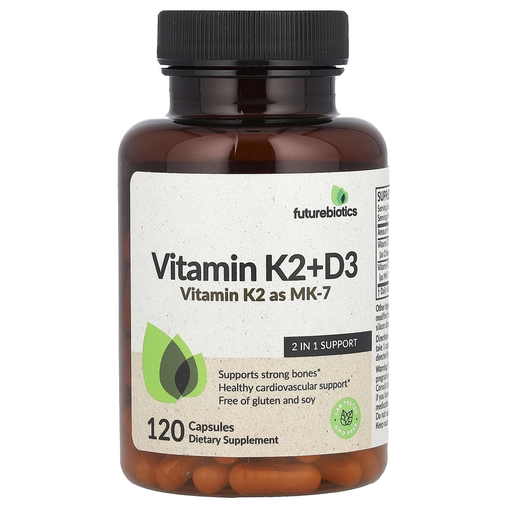 Futurebiotyki Witamina K2 + D3, 120 Kapsułki