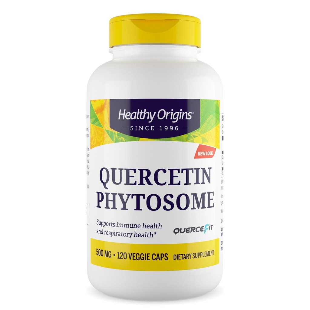 Zdrowe początki Quercetin Phytosome 500 mg - Suplementy Quercetin dla wsparcia immunologicznego i układu oddechowego - Vegan, Non- GMO & Gluten- Free Quercetin Suplement - 120 Veggie kapsułki