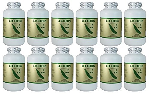 Lecytyna 1200mg, 300 Softgels (12 opakowań)