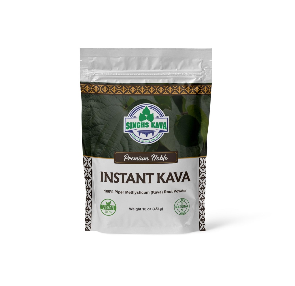 SINGHS Mikronizowana błyskawiczna Kava Powder- Fijian Kava (1lb) 16oz