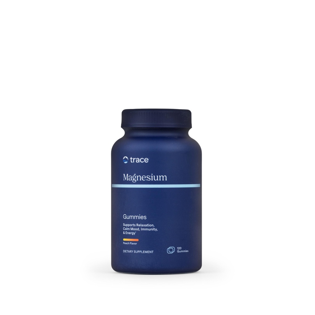 Ślad Minerały Magnezu 84mg - Przeżuwalny suplement magnezu dla Bone & Heart Health Support - Wsparcie systemu immunologicznego - Pomoc Relaks & Zdrowy sen - Tangerine, 120 Gummies (120 Służenia)