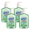 Purell - 9674-04-ECIN PURELL Advanced Hand Sanitizer Soothing Gel, Fresh Scent, with Aloe and Vitamin E - 8 fl oz Pump Bottle (Pack of 4) - 9674-06-EC