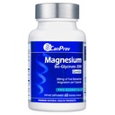 CanPoprzedni Magnezu BisGlycinate 200mg Delikatne 60 Czapki Veg, 60- Day Supply, Chelated suplement magnezu dla kości i mięśni Wsparcie, Łatwy do potraktowania, Promowanie Relaxation & Comfort, Wegan, Non-GMO, No Sugar