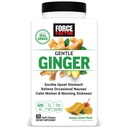 FAKTOR FORCE Delikatne Ginger Chews dla Nudności Relief, Motion choroby, i choroby porannej, Ginger Supplement z witaminą B6 dla wsparcia digestive, Non-GMO, Honey- Lemon Ginger Flavor, 60 Soft Chews