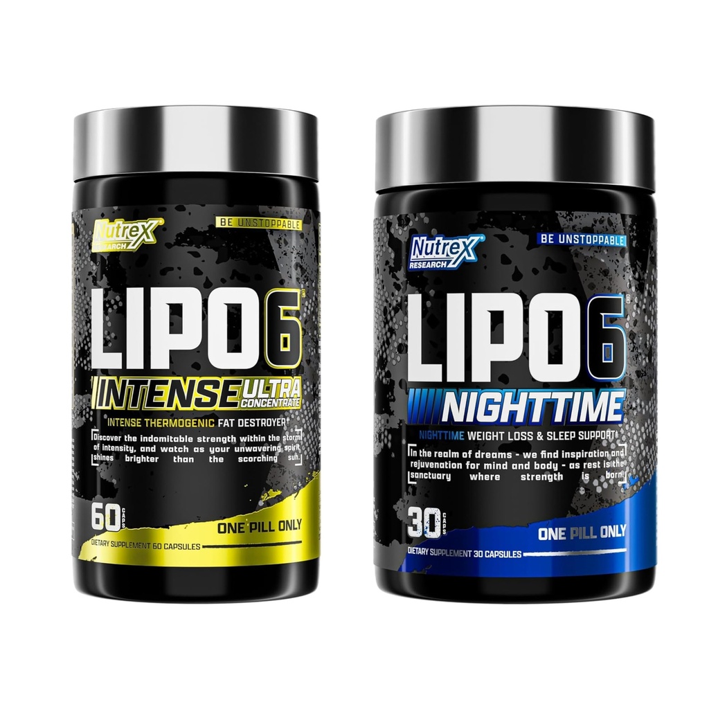 Nutrex Research Lipo 6 Intensywny i nocny AM / PM Bundle