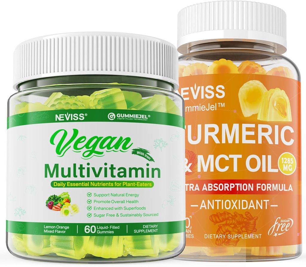 Organic Turmeric Gummies 1000mg z wegańską multiwitaminą dla kobiet