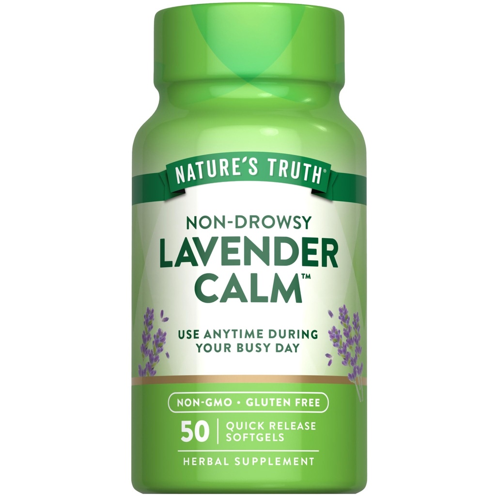 Nature 's Truth Lavender Calm Softgels suplement doustny 124; 50 Hrabia 124; Non- Drowsy Herbal 124; Non- GMO & Gluten Free
