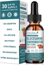 Glukozamina Chondroitin MSM płynne Dropsy - w / Elderberry, Boswelia i Hyaluronic Acid-Extra Siła Supplement Joint Support for Mobility, Elastyczność & Kości, Wysoka Absorpcja, 60ml (2 fl oz)
