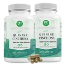 Quinine Cinchona Bark Extract 1000 mg – Herbal Supplement for Muscle & Leg Cramp Relief, Digestive Support & Immune Health – 120 Capsules, Non-GMO, Made in USA (2 Bottles)
