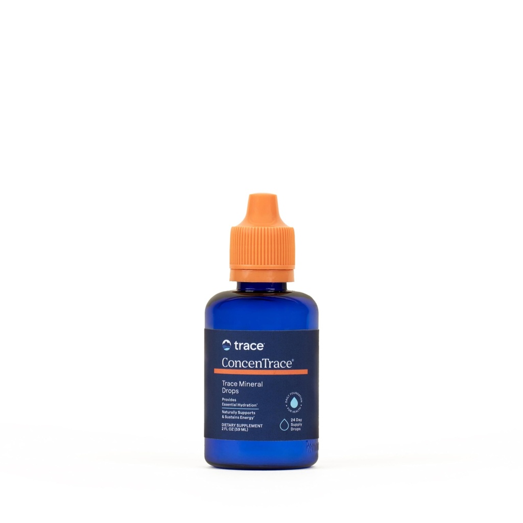 Ścieki mineralne ConcenTrace Ślady mineralne Dropy - Płynny suplement do kości i wspólnego wsparcia - Pomaga nawadnianie i przywracanie elektrolitów - Nieflawored, 2 fl oz (24 Służenie)