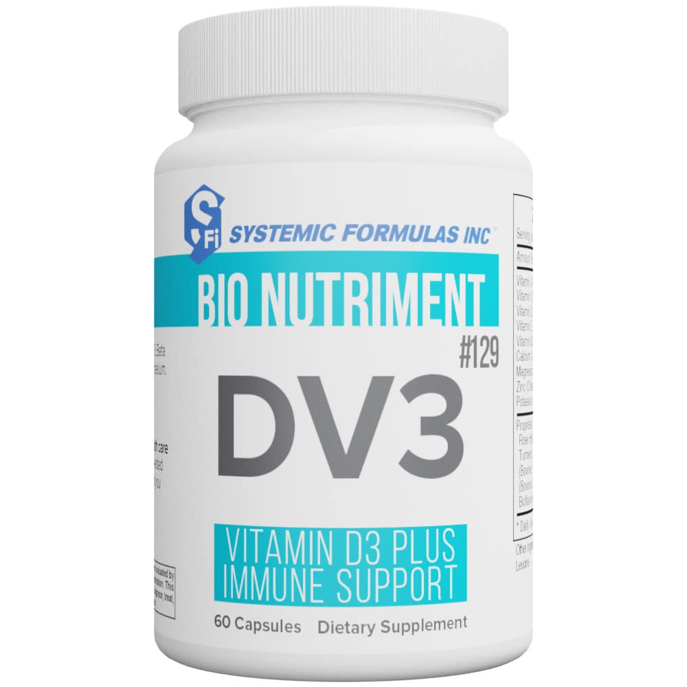 Parametry systemowe DV3 BioNutriment Witamina D3 Plus Wsparcie immunologiczne