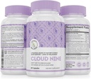 Cloud 9 - All Natural Sleep Aid Supplement - Relaxing Witamina & Herbal Formula - 10 mg Melatonina Wapnia Magnisium L- Theanine 5- HTP GABA St. John 's wort Ashwagandha Rumianek i więcej 60 Kapsułki wegańskie