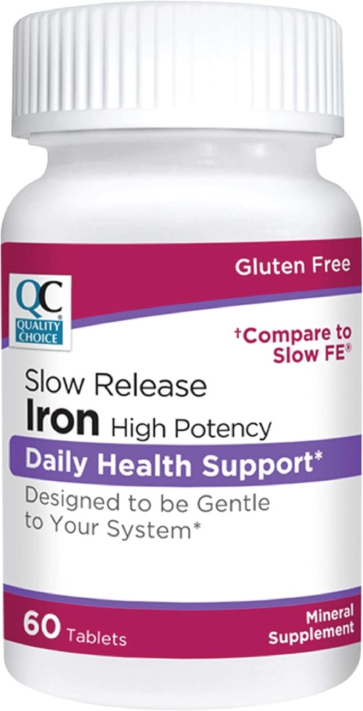 Wybór jakości Iron High Potency Slow Release Tablets, 45mg, 60 Tabets Each (Opakowanie po 5)