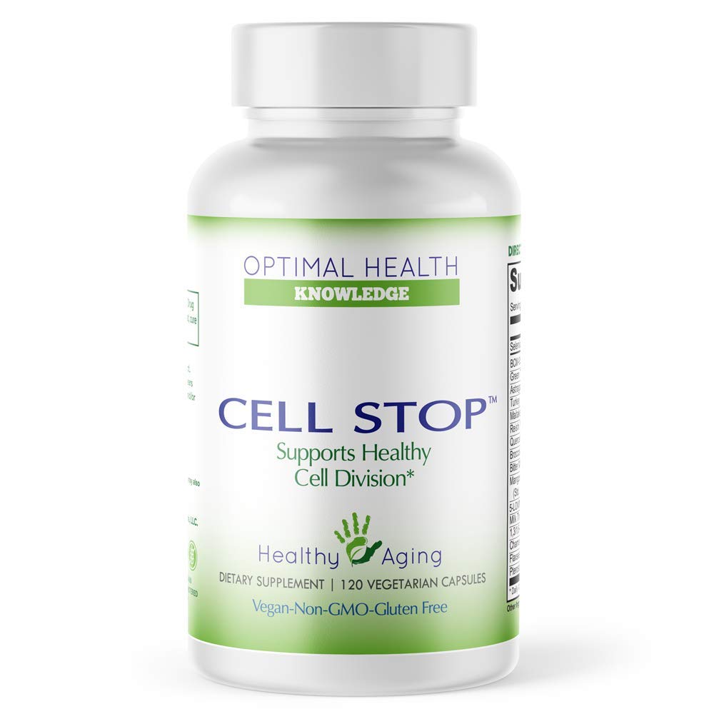 CELL STOP - Potężne wsparcie działu komórkowego, Dobroć Mieszanka zawiera Curcumin, Zielona herbata, Grzyb Reishi, Grzyb z indyka, ekstrakt Broccoli, 1,3 / 1,6 Beta Glucan, i inne - 120 Kapsułki wegetariańskie