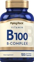 Pining Rock Witamina B- 100 Kompleks 124; 100 Kapsułki 124; Witaminy B12, B1, B2, B6 Witamina 124; Non-GMO, Gluten