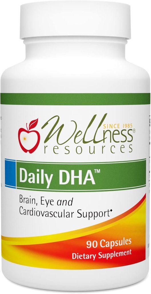 Wellness Resources Daily DHA - najwyższy potencjał i czystość DHA Fish Oil in TG Form (90 kapsułki)