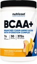 Nutricost BCAA + proszek nawadniający (Peach Mango) 30 Słupki - Acidy rozgałęzione z kompleksem nawadniającym - Bezglutenowe, Non-GMO