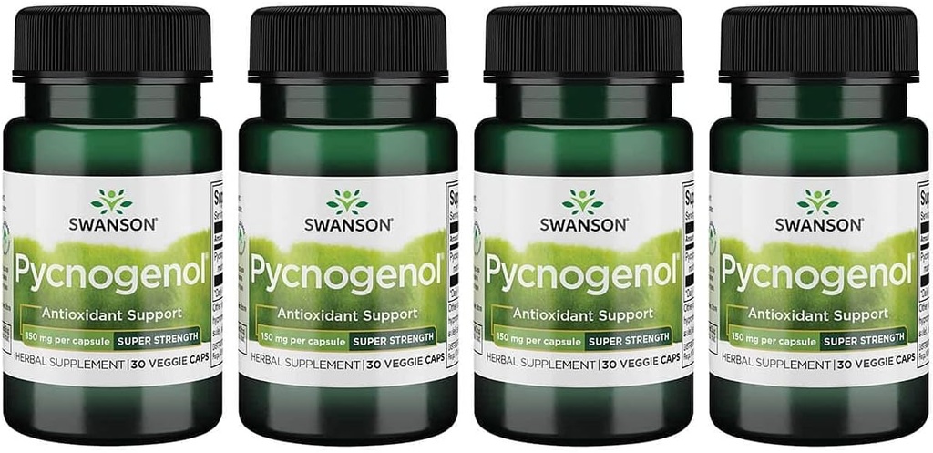 Swanson Ultra Pycnogenol - Super Siła 150 mg 30 Czapek Veg 4 Pack