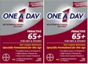 1 dzień Proactive 65 +, Mens & Womens Multivitamin, Suplement z witaminą A, Witamina C, Witamina D i Cynk do immunologicznego wsparcia zdrowia *, Wapnia, Kwas foliowy i więcej, Tablet 150 Count (Opakowanie 2)