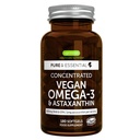 Igennus Vegan Omega-3 Natural Trigliceryde Algae Oil, DHA & EPA Fatty Acid Supplement, 180 Small Softgels z Astaksantyną, Easy- to- Połknięcie, Czysty i zrównoważony, 90 Służenie