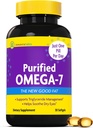 InnovixLabs Oczyszczona Omega 7 Suplement - 210 mg Kwas omega- 7 Palmitooleinowy, Olej rybny do wsparcia metabolizmu i triglicerydów, Esential Fatty Acids, IFOS Zatwierdzony, 30 Softgels