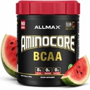 ALLMAX Nutrition AMINOCORE BCAA Proszek, 8.18 Gramy aminokwasów, Intra i post Workout Recovery Drink, Gluten Free, Arbuz, 945 g
