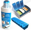 Pill Pod 7 Dzień Bezpieczny, Locking Pill Organizator, Blokada leków dla dzieci, Bardzo duży Tygodniowy Pill Planner, Senior Friendly