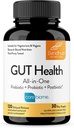 Sandhu 's Gut Health - Prebiotyczne, Probiotyczne, Postbiotyczne i L- glutaminy 124; Żywność Zdrowie, Colon, Probiotyczne Supplements Total