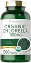 Carlyle Chlorella Tablets Organic 500 mg Xiv124; 1000 Hrabia Xiv124; Wegetarianin, Non-GMO, i gluten suplement wolny