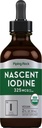 Piping Rock Nascent Jod Drops Organiczne 124; 2 fl oz 124; Płynny suplement wegański 124; Non-GMO, Gluten Free