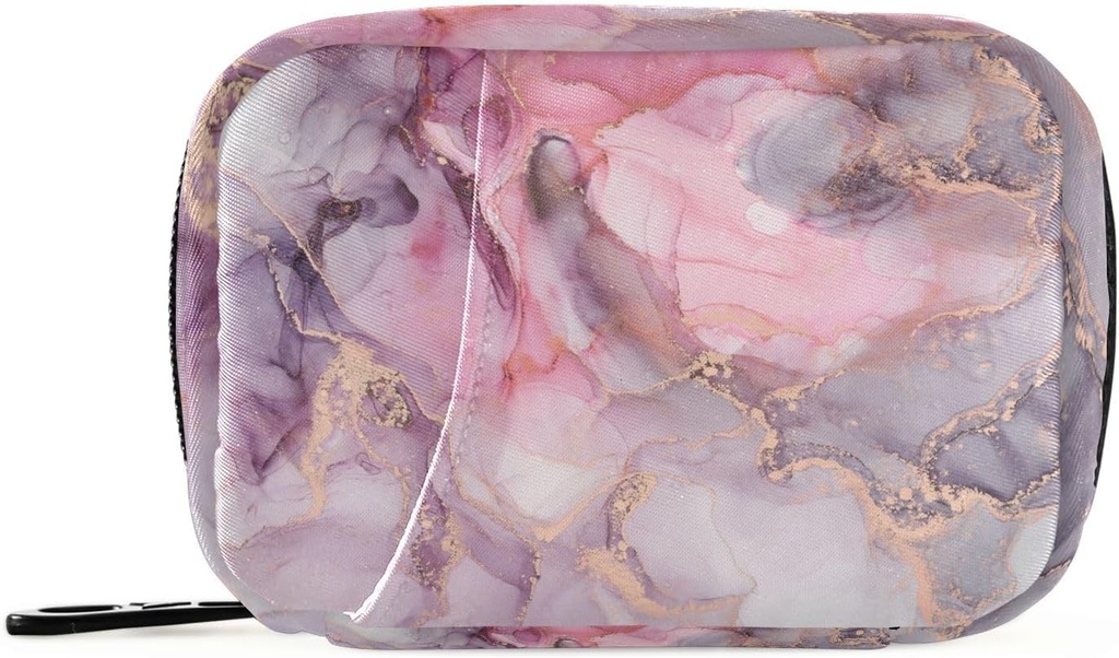 Różowy marmur texture pill Box 7 dzień pill case Travel pill organizer Bag z zipper przenośny tygodniowy suplement witaminy posiadacz Pouch Bag