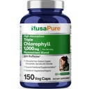 NusaPure Wysoka absorpcja Triple Chlorophyll 1000 mg 150 Czapki Veg Nadaje się do wegetarian i wegan, Non-GMO