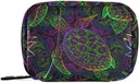 Pill Box Boho Sea Turtle z lotosami i Mandala 7-dniowy Pill Case Travel Pill Organizer Bag z Zipper przenośny tygodniowy suplement witaminy