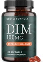 Suplement DIM 100 mg 124; Bilans estrogenowy dla kobiet i mężczyzn 124; Diindolilometan dla równowagi hormonalnej, trądzik hormonalny, menopauza i przeciwutleniacz wsparcia 124; z MCT Oil & Witamina E 124; Delikatne Softgels