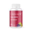 Celebrate Vitamin Multi ADEK Chewables, 60 mg Żelazo - Daily Bariatric Multivitamine, Vitamin A, D, E, K & B12 dla pacjentów z przemianą dwunastnicy - Grape (60 tabletek)