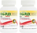 NaturesPlus Hema- Plex Żelazo - 60 Tabletki uwalniające śliny, Opakowanie 2 - Total Blood Health - 85 mg Żelazo chelatowane - z witaminą C & Bioflavonoids - Nie GMO, Wegetarianin & Gluten Free - 120 Sługi ogółem