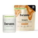 Beam Dream Sleep Powder & Creapine Bundle, Strona trzecia Tested Natural Sen Assistance & Recovery Supplement with Micronized Creatine Monhydrate, Unflavored Pure Creatine Powder for Muscle Strength, Energia