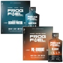 Żaba Paliwo Moc Regularne Białko i Ultra Pre Workout Shot Bundle, 1500mg Beta Alanine, 15 g Białko Nano- Zhydrolizowane Kolagen trawy, Pre & Post Workout, 1.2 oz Pakiety, 48 Pack