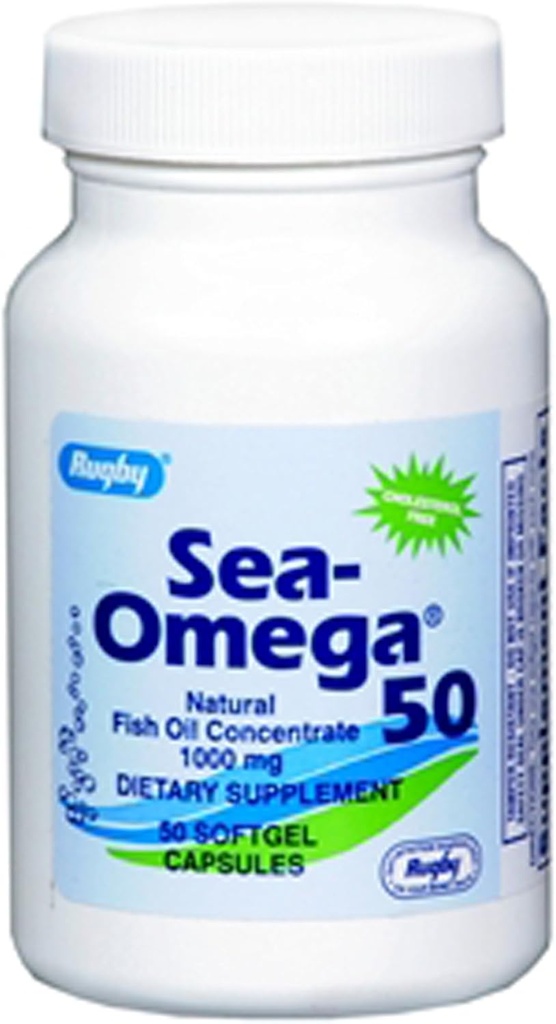 Rugby Sea- Omega 50 Naturalny koncentrat oleju rybnego 1000mg