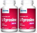 Jarrow Phillipas L- Tyrosine 500 mg - 100 Kapsułek - Wspomaga funkcje mózgu - Mózg Neuroprzekaźnik Prekursor - Wolna forma Amino Acid - Zawiera Pure Crystalline L- Tyrosine - 100 Sług