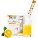 Aurora Nutrascience Nano- Pack Liposomalna Witamina C Proszek Drink Mix, Wsparcie immunologiczne, Wysoka wytrzymałość 3000 mg na Podawanie, 30 Pojedyncze Serwy Pakiety, Pomarańczowy