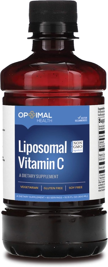 Liposomalna witamina C w płynie - 1250mg - Optymalna absorpcja - Potężny środek przeciwutleniający i suplement wsparcia immunologicznego