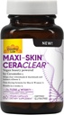Country Life Maxi- Skin CeraClear, 60 Kapsułki Wegańskie - Klinicznie studiowane Ceramidy korzeniowe Konjac do wsparcia jasnych, Hydrated Skin & poprawić hiperpigmentację - Gluten Free, Vegan, Kosher