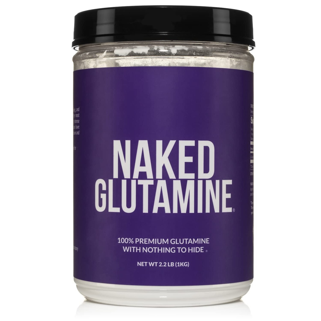 Czysty L- Glutamina Made in The USA - 200 Sług - 1000 g, 2.2lb luzem, Wegan, Non-GMO, Gluten i Soy Free. Minimalizacja rozpadu mięśni i poprawić syntezę protein. Brak dodatków