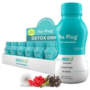 Plug Liver Cleanse Detox & Napoje naprawcze - Napoje roślinne elektrolity roślinne dla wsparcia i zdrowia wątroby, Bloating Relief, Przywracanie przeciwutleniaczy i minerałów 124; Napoje energetyczne złożone wątroby (24- Pack)